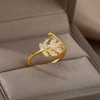 Ring Palmblatt Gold