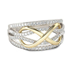 Unendlichkeit Ring aus Gold & Diamant für Damen