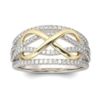 Unendlichkeit Ring aus Gold & Diamant für Damen