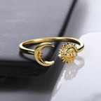 Anello Luna Sole Astri Donna oro