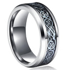 Wikinger Jarl Ring Silber und Schwarz