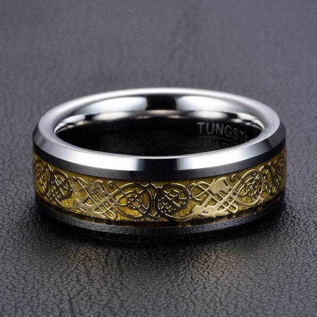 Wikinger Jarl Ring Silber und Gold