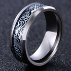 Wikinger Jarl Ring Silber und Schwarz
