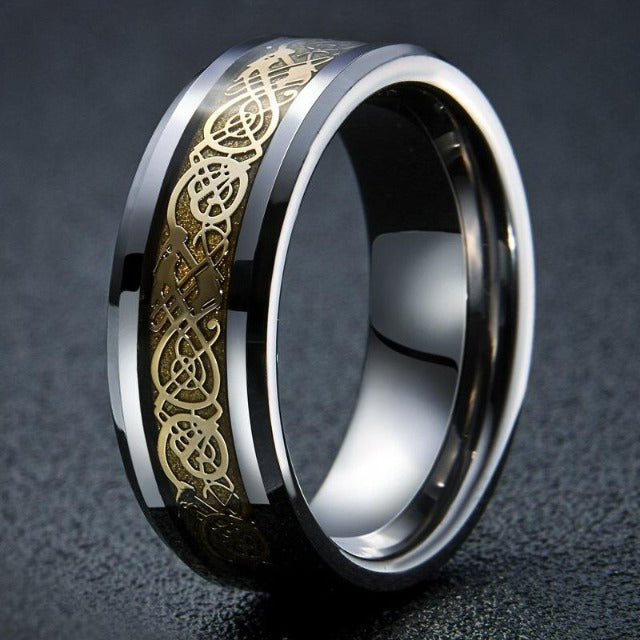 Wikinger Jarl Ring Silber und Gold