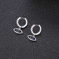 Ohrstecker Blaues Auge Silber