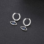 Ohrstecker Blaues Auge Silber