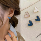 Orecchini Cuore Blu & Rosa
