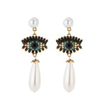Evil Eye Protection Earrings Blue Greek Turkish Mataki Matiasma style 2