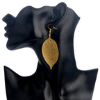Orecchini Foglia Boho oro