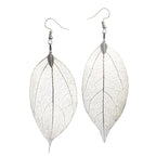 Orecchini Foglia Boho argento