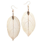 Orecchini Foglia Boho beige