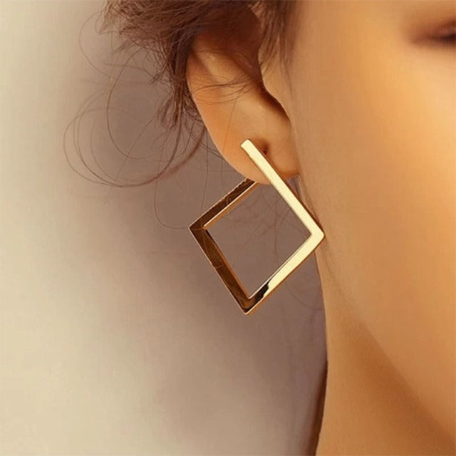 Orecchini Geometrici in Oro