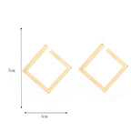 Orecchini geometrici in oro