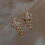 Orecchini Luna e Stelle Oro & Diamanti