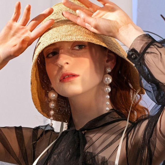 Orecchini Pendenti con Perle Nacre