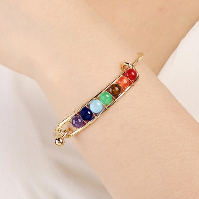 Bracciale 7 Chakra Donna oro