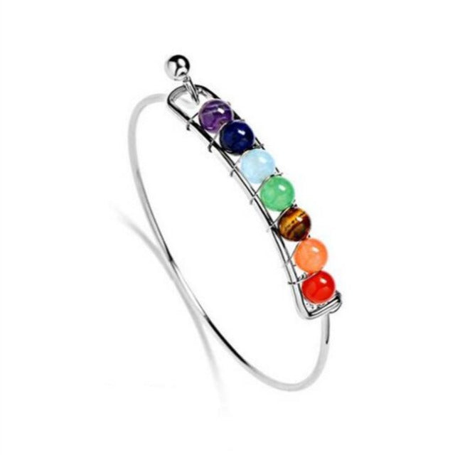Bracciale 7 Chakra argento