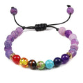 7 Chakra Armband violett