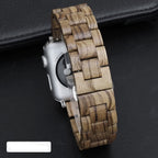 Bracciale Apple Watch in Legno marrone chiaro