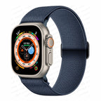 Bracelet Apple Watch en Nylon Tissé bleu marine