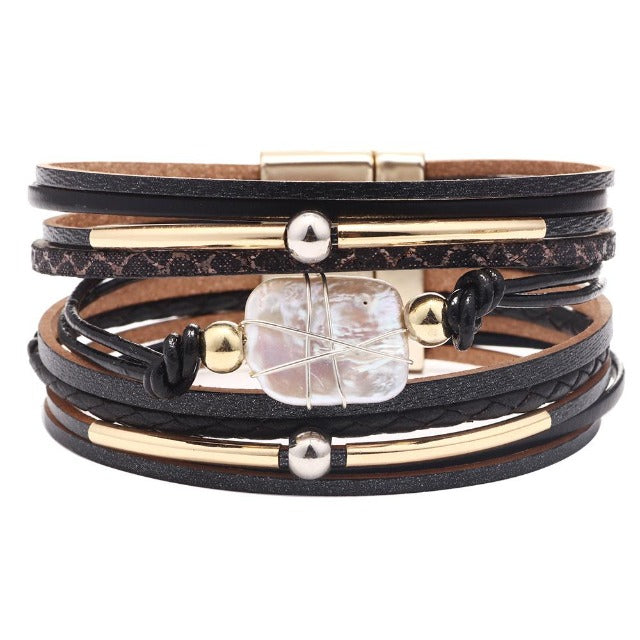 Boho Chic Armband schwarz