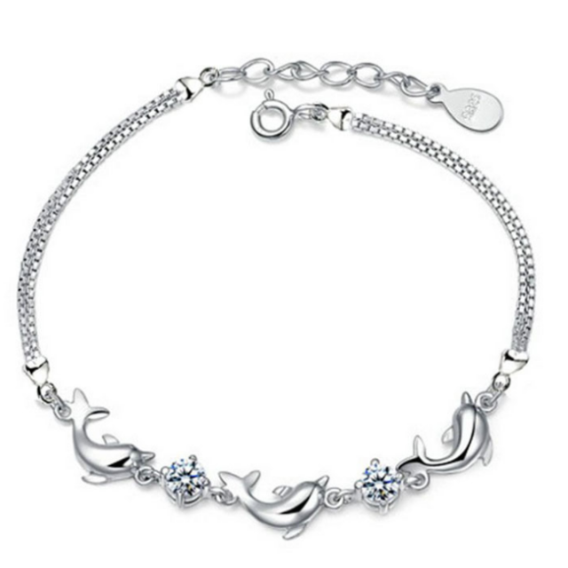 Armband Delfin Silber silber