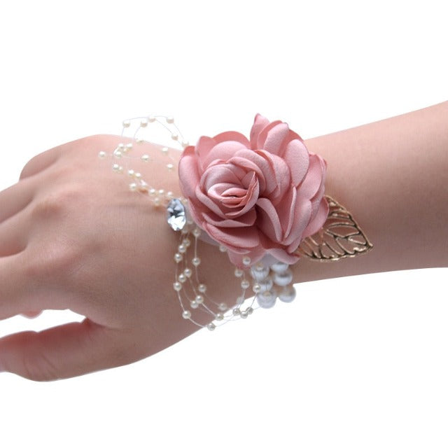 Bracciale matrimonio rosa per donna