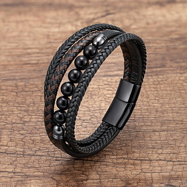 Bracciale in pelle di agata