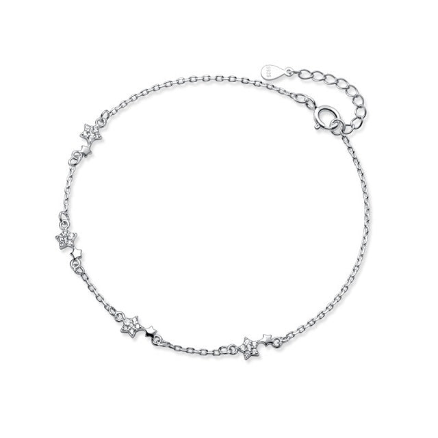 Silberstern-Armband