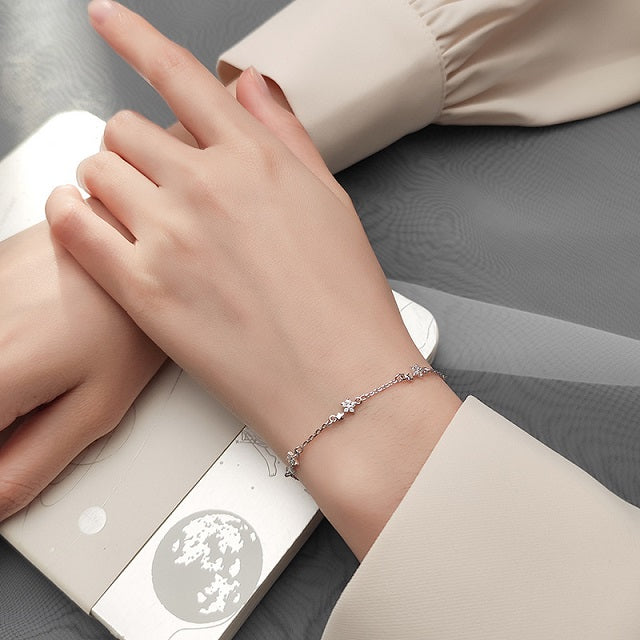 Silberstern-Armband