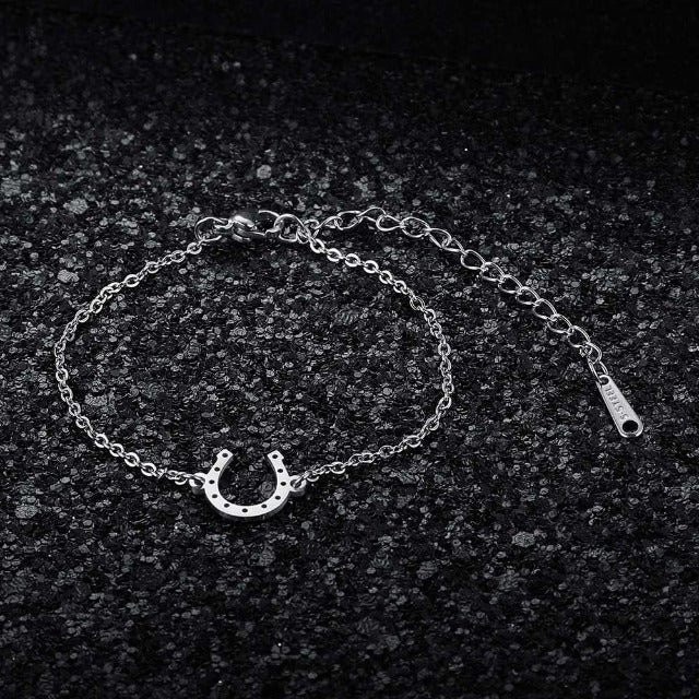 Bracelet / Horseshoe Lucky Charm Cufflink Silver