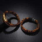 Armband Gourmette mit Tigerauge-Stein