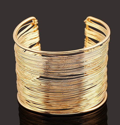 Dicker Armreif Gold & Silber für Damen 