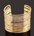 Dicker Armreif Gold & Silber für Damen 