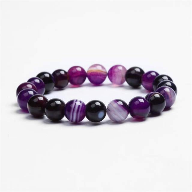 Amethyst Mala Armband für Herren