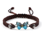 Armband Schmetterling Blau Braun
