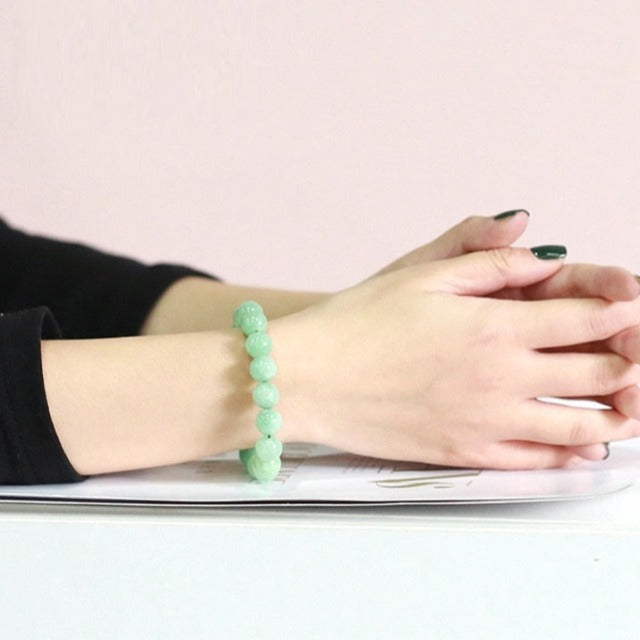 Jade-Stein Armband