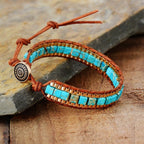 Armband aus Türkis-Jaspis-Stein