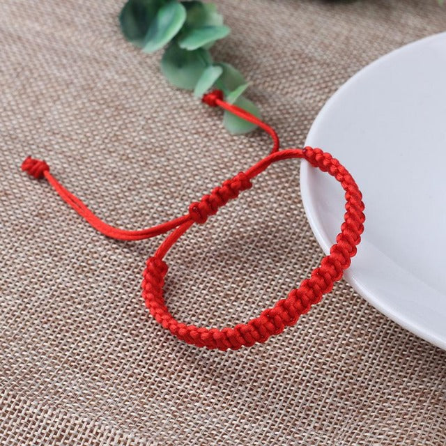 Pulseira Tibetana Amuleto da Sorte vermelha