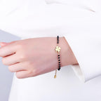 Glücksbringer Armband mit vierblättrigem Kleeblatt 