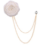 Roseblomst jakkesæt broche 