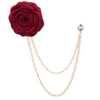 Roseblomst jakkesæt broche 