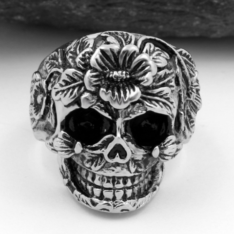 Herrensiegelring Totenkopf