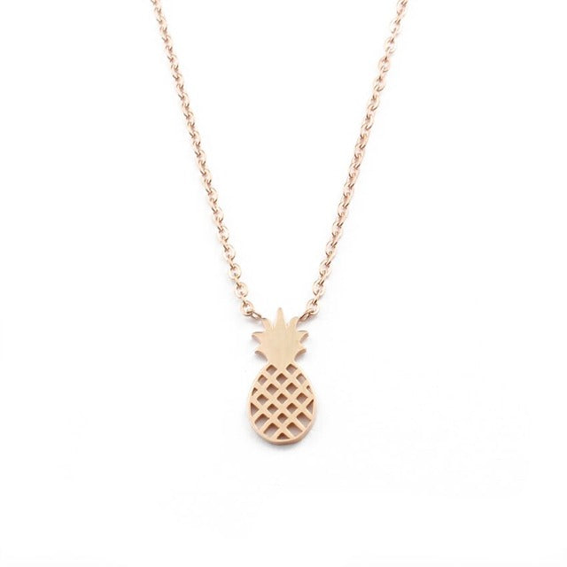 Halskette Ananas Gold & Silber für Damen gold