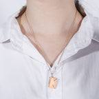 Collana con Ciondolo Busta oro rosa