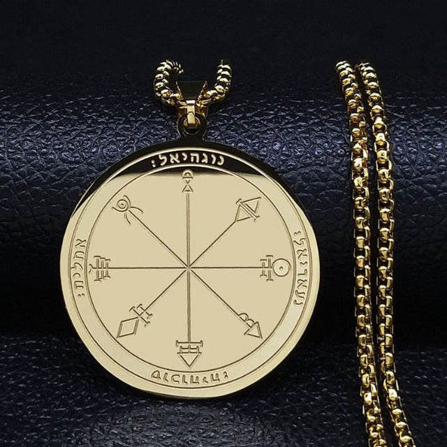 Ogrlica s talismanom zaštite u srebru i zlatu