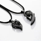 Collana Cuore Separabile per Coppia nero