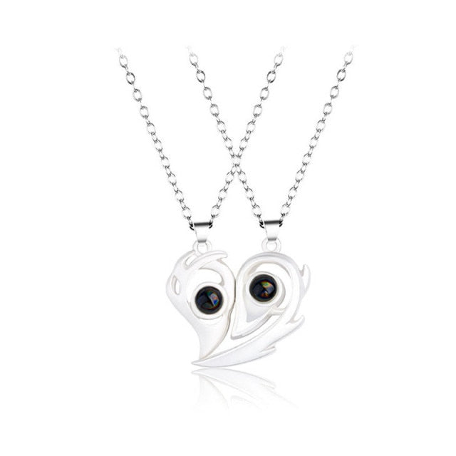 Collana Cuore Separabile per Coppia argento