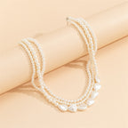 Collana di Perle Bianche Girocollo Donna