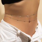 Collana da ventre per donna argento